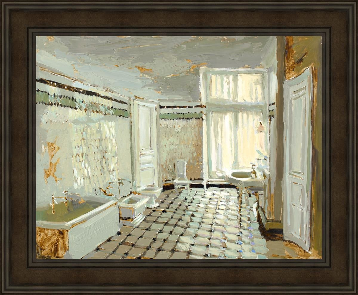 Parisian Bathroom Open Edition Canvas / 32 X 25 Brown 39 3/4 Art