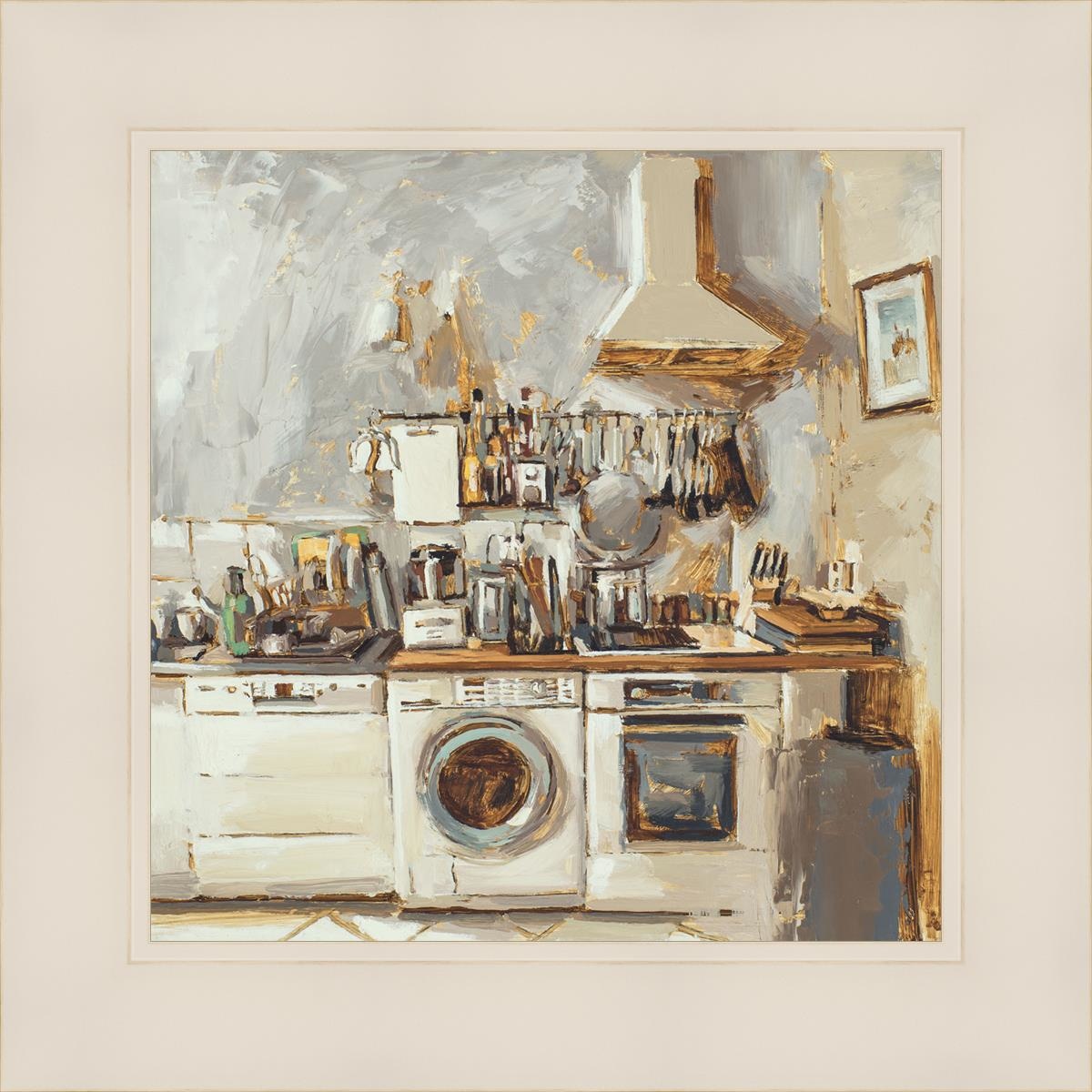 Parisian Kitchen Open Edition Print / 12 X White 16 1/4 Art