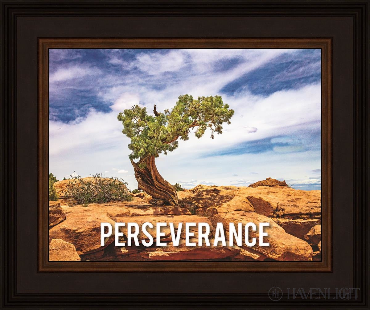 Perseverance Motivisional Poster Open Edition Print / 14 X 11 Brown 18 3/4 15 Art
