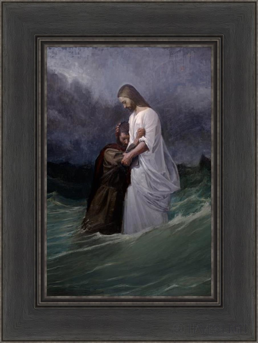 Peters Faith In Christ Open Edition Canvas / 12 X 18 Black 1/2 24 Art