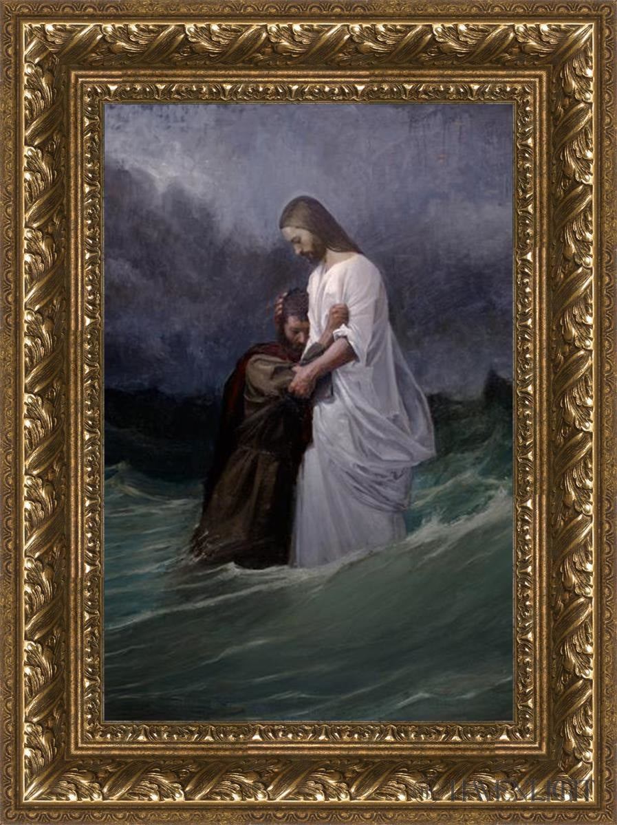Peters Faith In Christ Open Edition Canvas / 12 X 18 Gold 17 3/4 23 Art