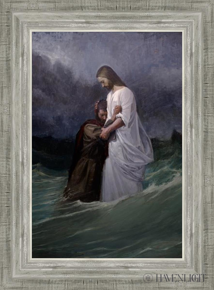 Peters Faith In Christ Open Edition Canvas / 12 X 18 Silver 16 3/4 22 Art