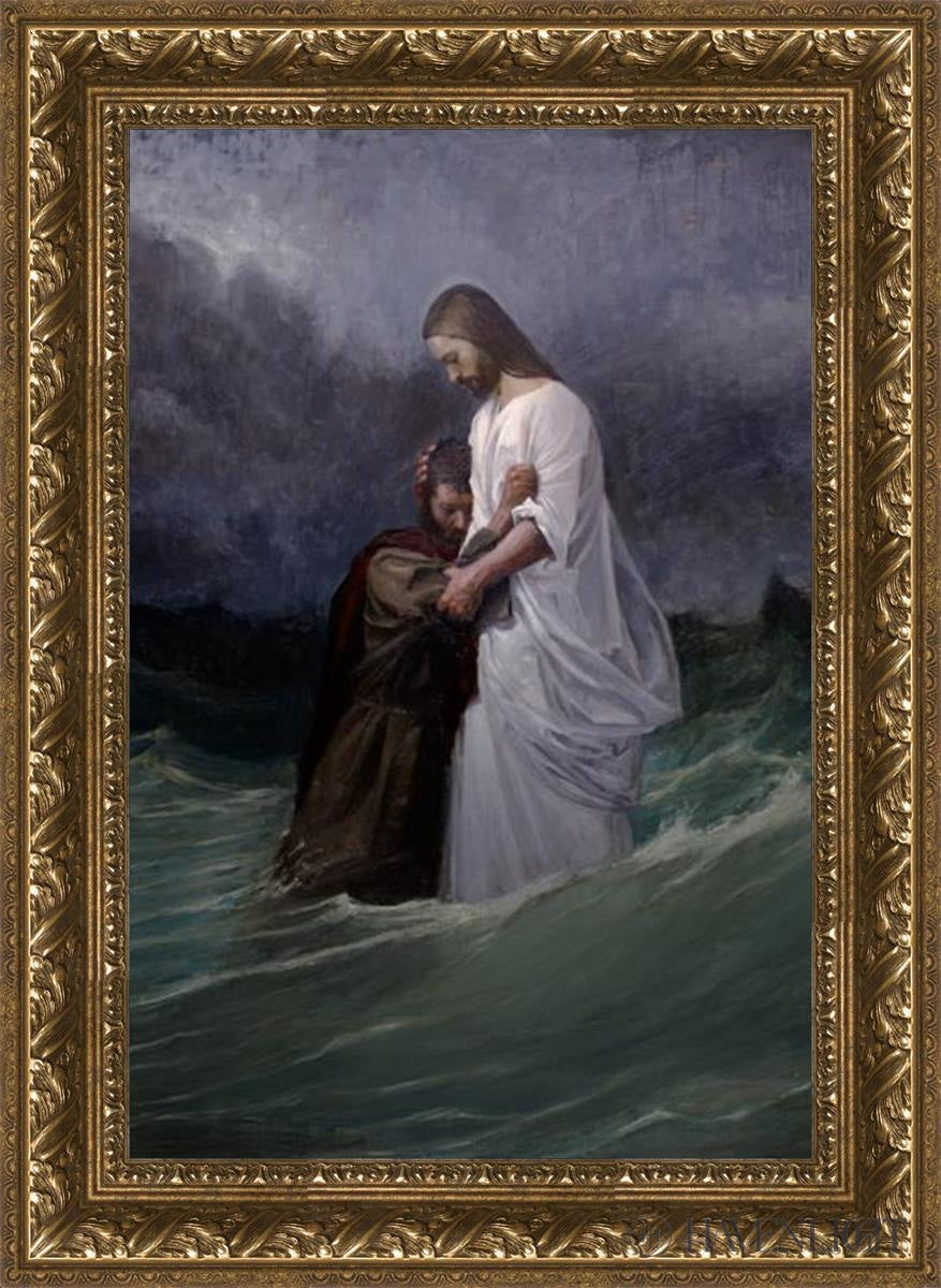 Peters Faith In Christ Open Edition Canvas / 16 X 24 Gold 21 3/4 29 Art
