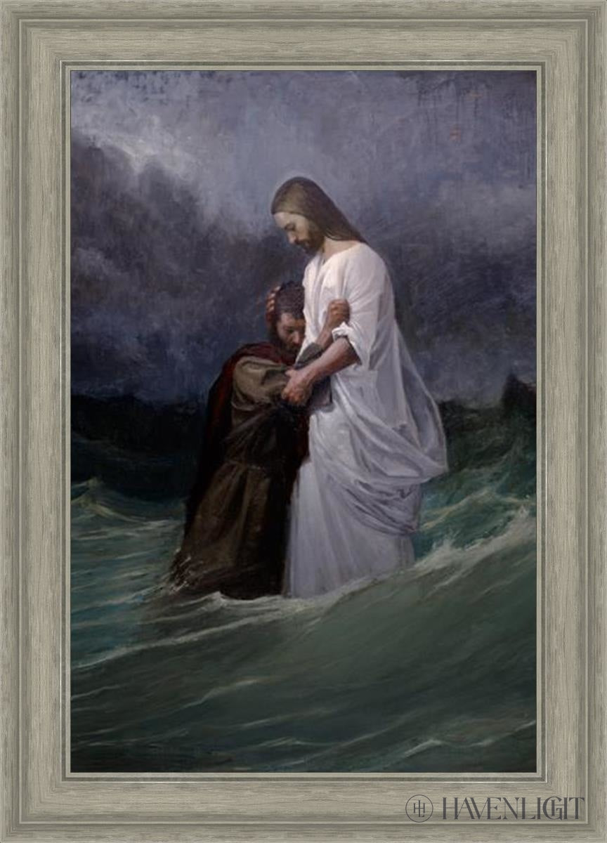 Peters Faith In Christ Open Edition Canvas / 20 X 30 Gray 25 3/4 35 Art
