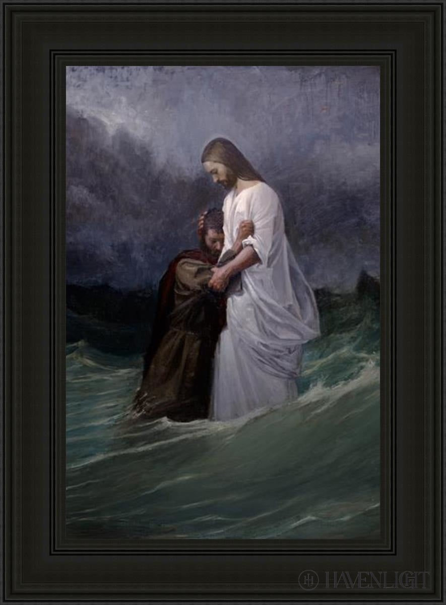 Peters Faith In Christ Open Edition Canvas / 24 X 36 Black 33 3/4 45 Art