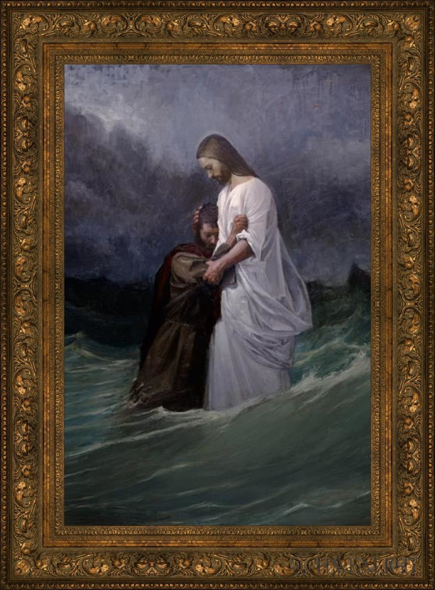 Peters Faith In Christ Open Edition Canvas / 24 X 36 Gold 33 3/4 45 Art