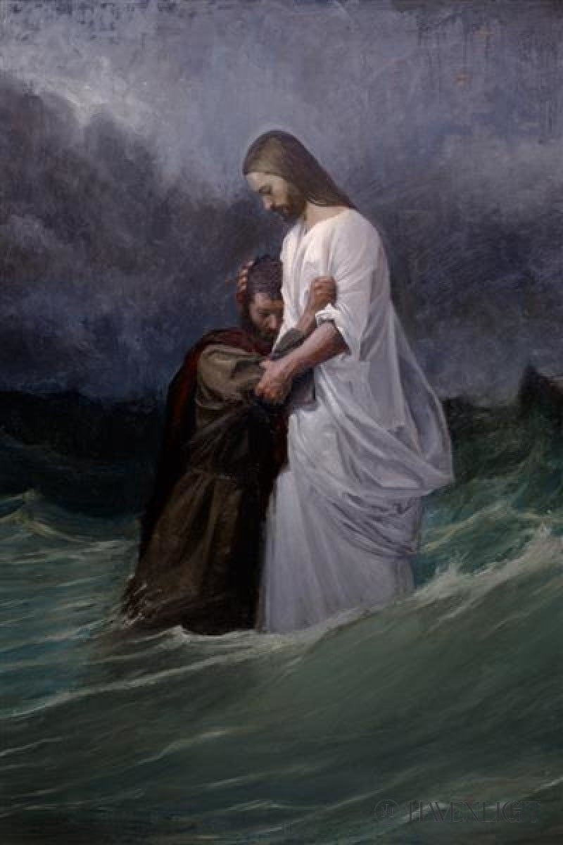 Peters Faith In Christ Open Edition Canvas / 24 X 36 Rolled Tube Art