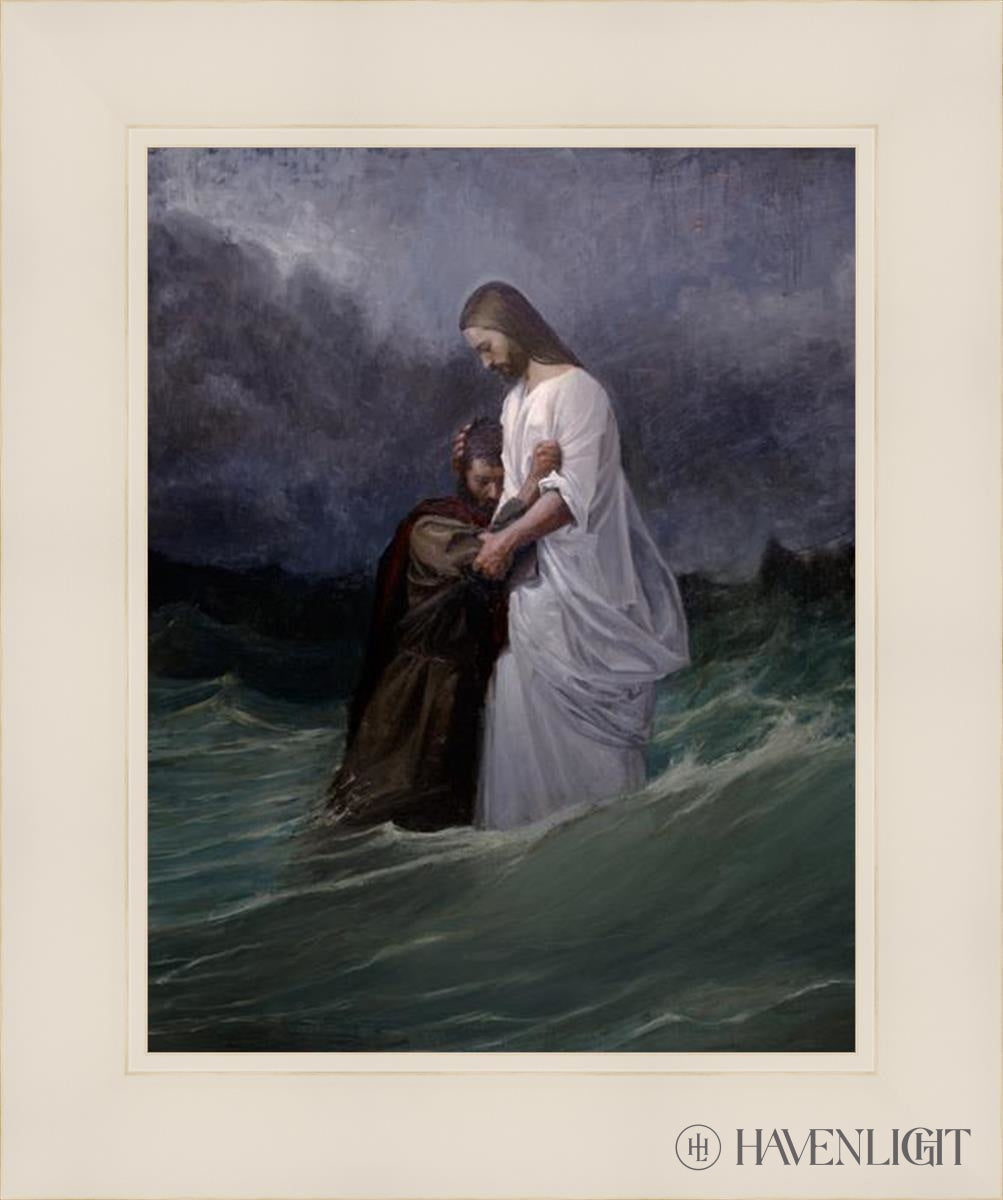 Peters Faith In Christ Open Edition Print / 11 X 14 White 15 1/4 18 Art