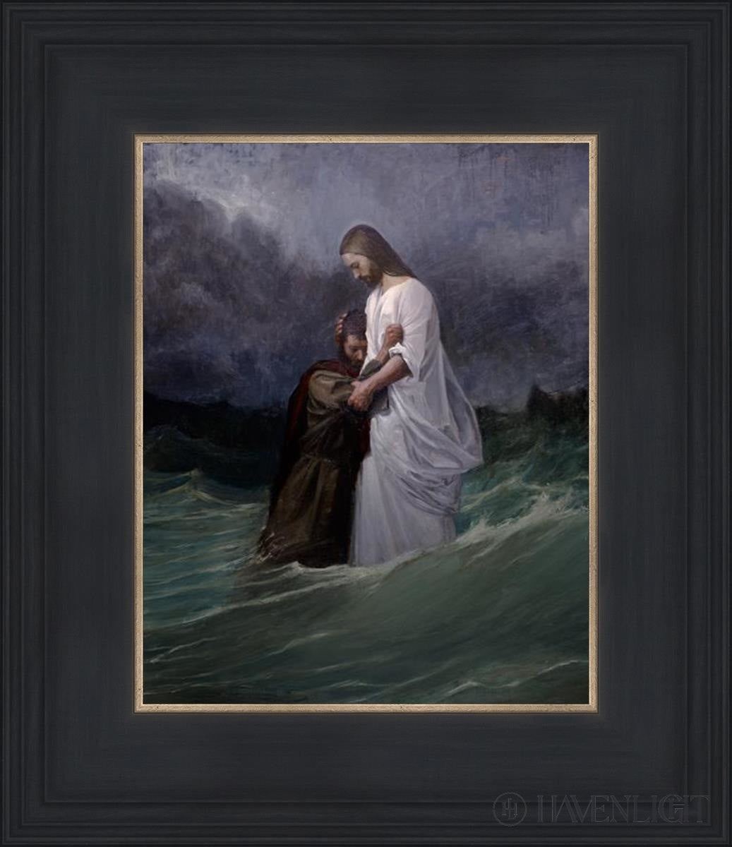 Peters Faith In Christ Open Edition Print / 8 X 10 Black 12 3/4 14 Art