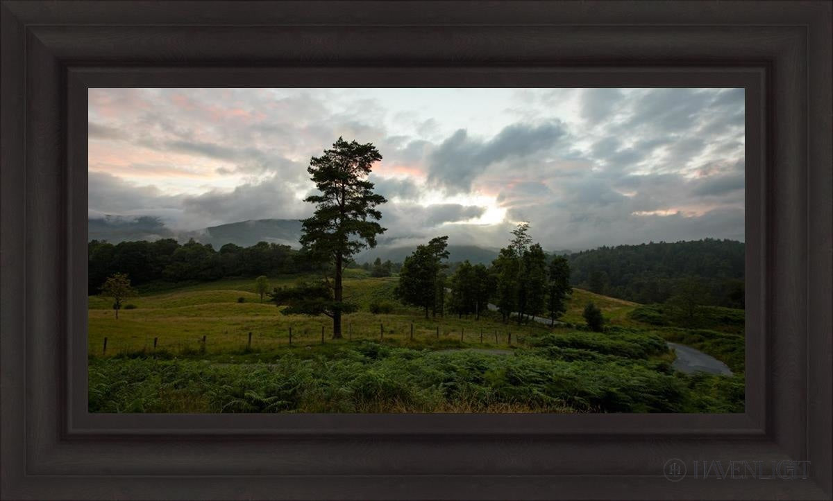 Plate 3 - Tarn Hows Above Ambleside Open Edition Canvas / 30 X 15 Brown 37 3/4 22 Art