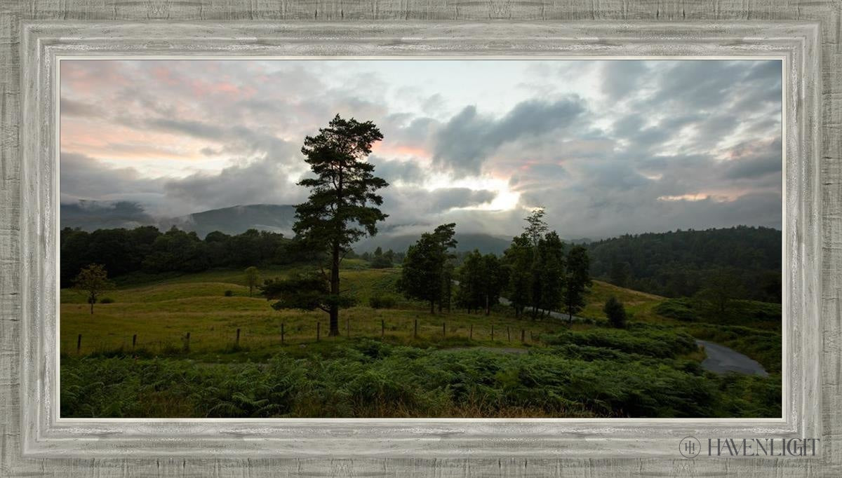 Plate 3 - Tarn Hows Above Ambleside Open Edition Canvas / 30 X 15 Silver 34 3/4 19 Art