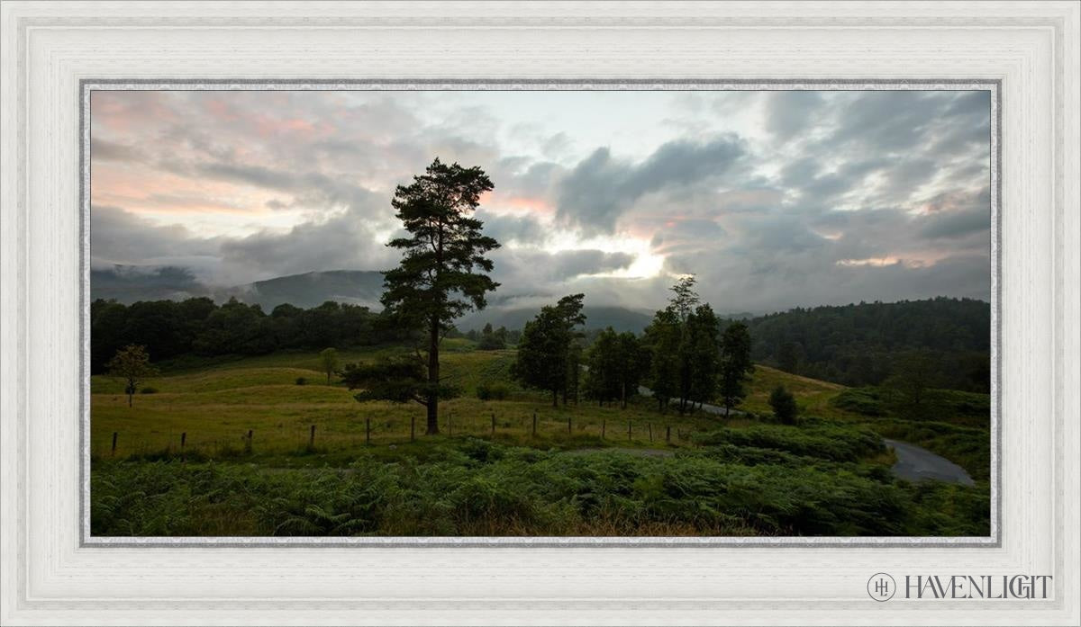 Plate 3 - Tarn Hows Above Ambleside Open Edition Canvas / 30 X 15 White 35 3/4 20 Art