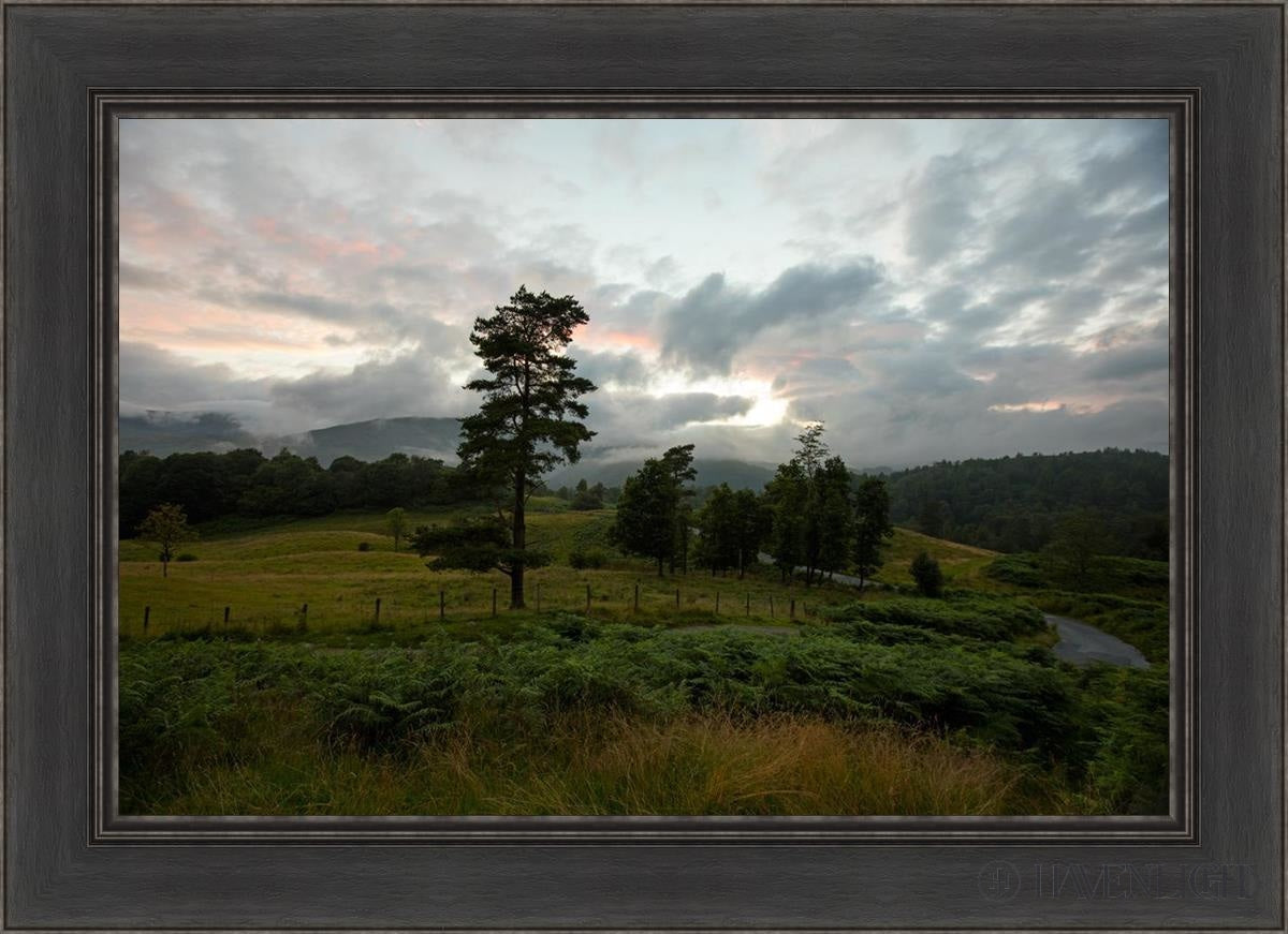 Plate 3 - Tarn Hows Above Ambleside Open Edition Canvas / 30 X 20 Black 36 1/2 26 Art