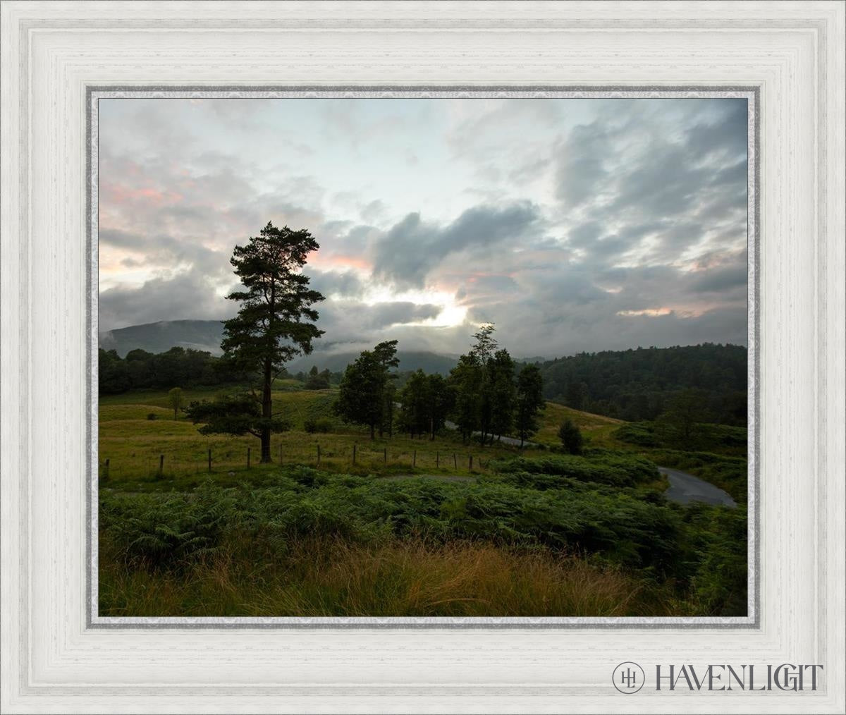 Plate 3 - Tarn Hows Above Ambleside Open Edition Print / 20 X 16 White 25 3/4 21 Art