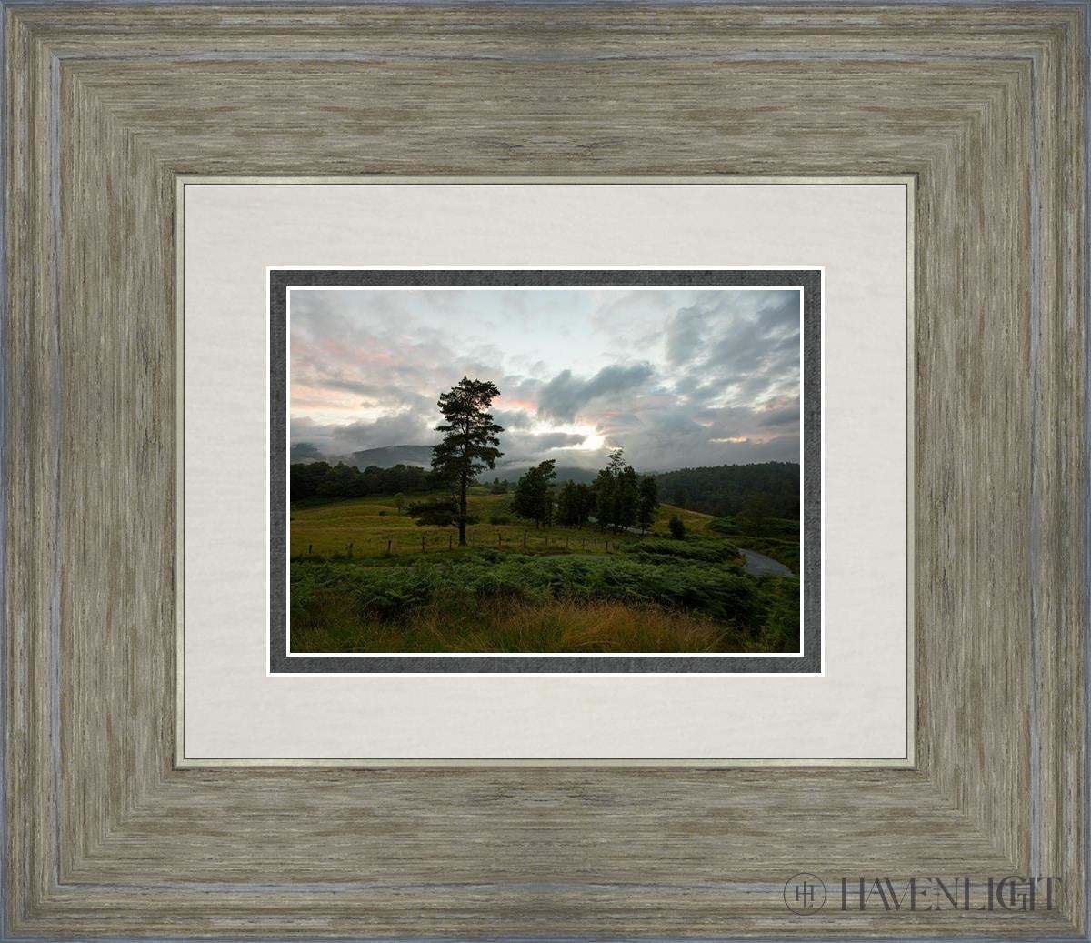 Plate 3 - Tarn Hows Above Ambleside Open Edition Print / 7 X 5 Gray 14 3/4 12 Art