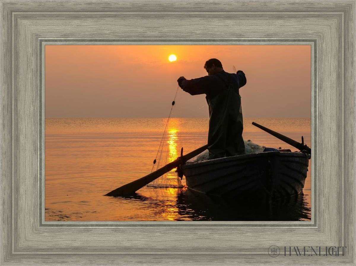 Plate 9 - Fishers Of Men Series 4 Open Edition Canvas / 18 X 12 Gray 23 3/4 17 Art