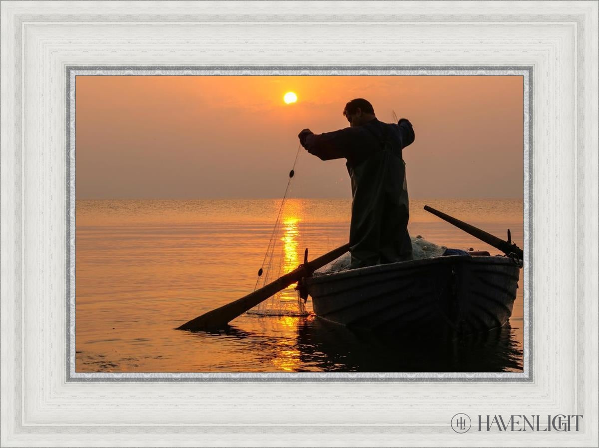 Plate 9 - Fishers Of Men Series 4 Open Edition Canvas / 18 X 12 White 23 3/4 17 Art