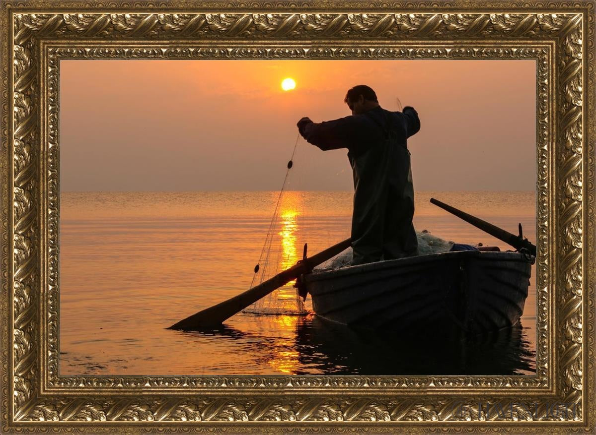 Plate 9 - Fishers Of Men Series 4 Open Edition Canvas / 24 X 16 Gold 29 3/4 21 Art