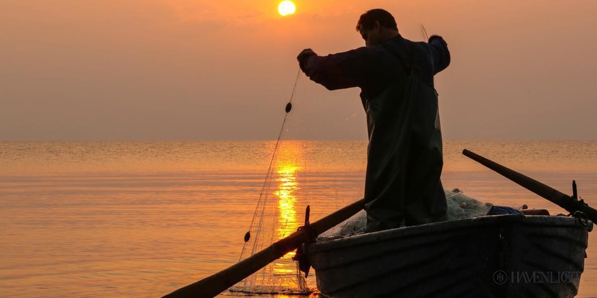 Plate 9 - Fishers Of Men Series 4 Open Edition Canvas / 30 X 15 Rolled In Tube Art