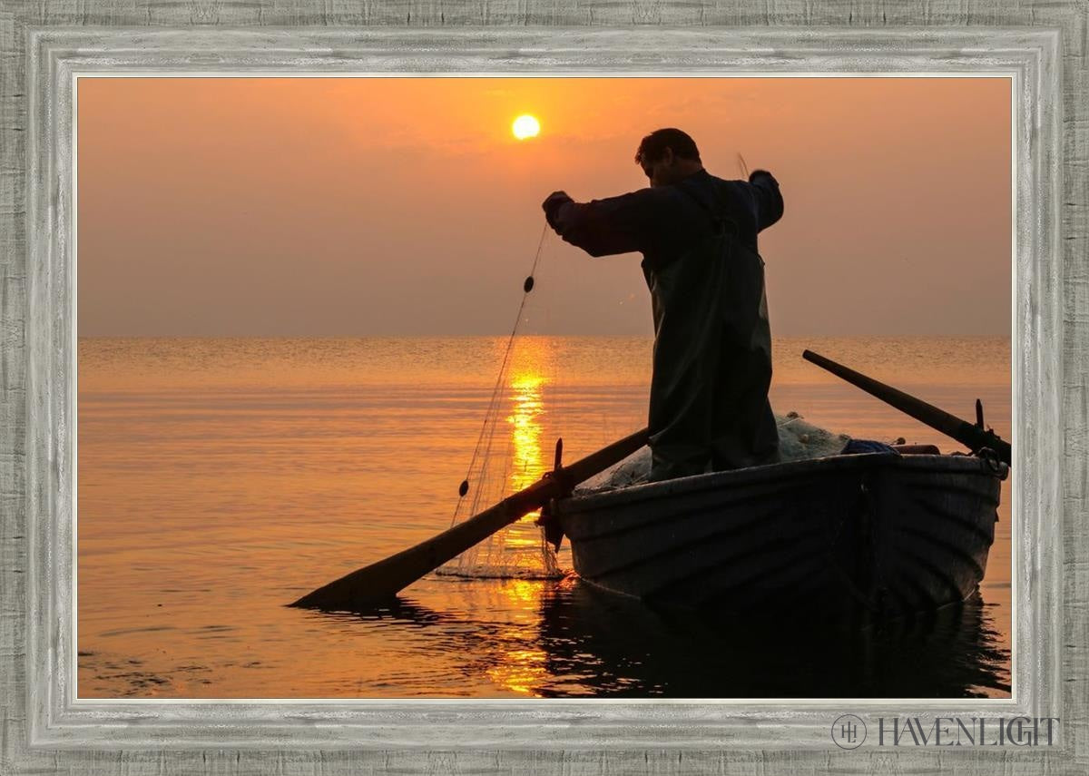 Plate 9 - Fishers Of Men Series 4 Open Edition Canvas / 30 X 20 Silver 34 3/4 24 Art