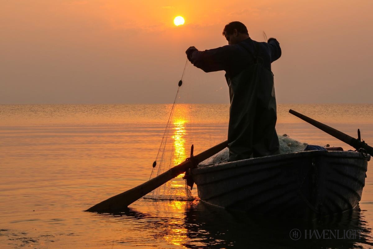 Plate 9 - Fishers Of Men Series 4 Open Edition Canvas / 36 X 24 Rolled In Tube Art