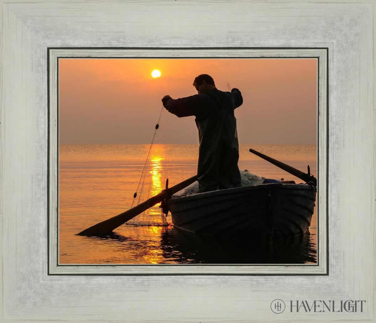 Plate 9 - Fishers Of Men Series 4 Open Edition Print / 10 X 8 Silver 14 1/4 12 Art