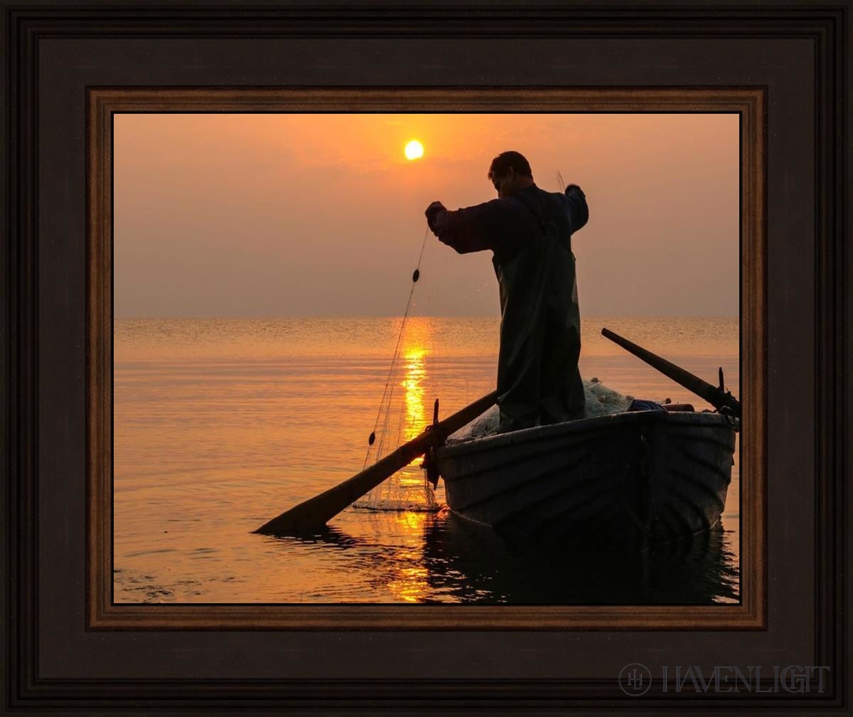 Plate 9 - Fishers Of Men Series 4 Open Edition Print / 14 X 11 Brown 18 3/4 15 Art