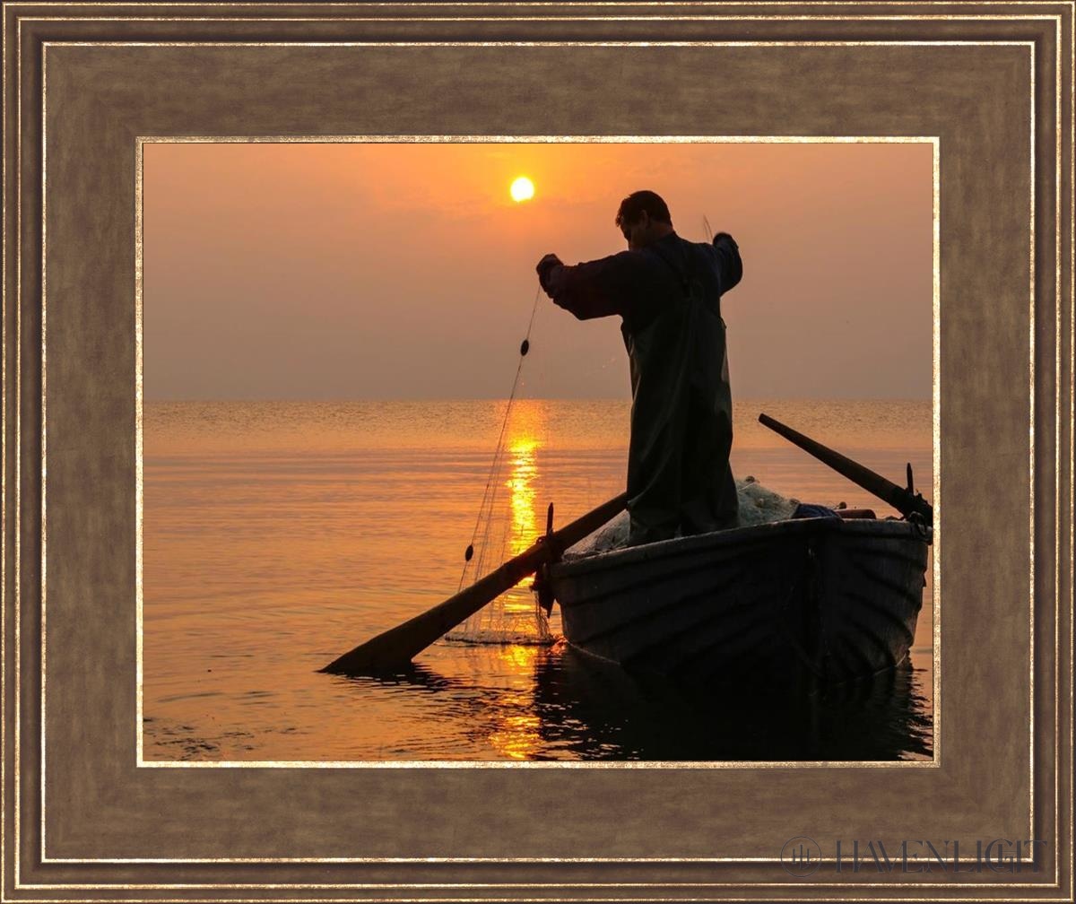 Plate 9 - Fishers Of Men Series 4 Open Edition Print / 14 X 11 Gold 18 3/4 15 Art
