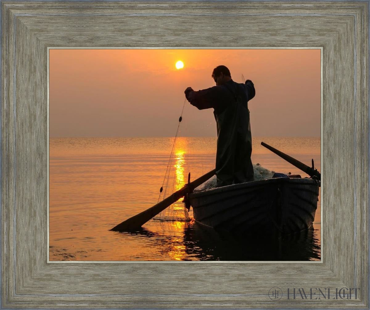 Plate 9 - Fishers Of Men Series 4 Open Edition Print / 14 X 11 Gray 18 3/4 15 Art