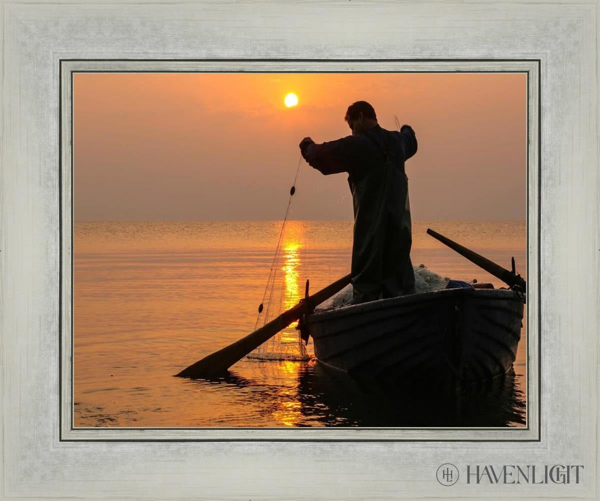 Plate 9 - Fishers Of Men Series 4 Open Edition Print / 14 X 11 Silver 18 1/4 15 Art