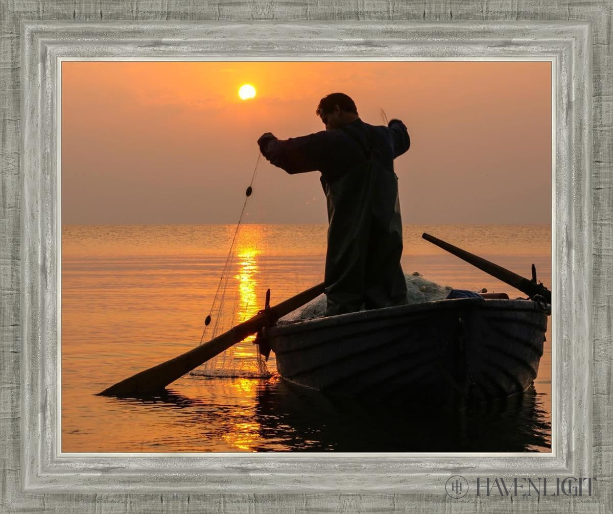 Plate 9 - Fishers Of Men Series 4 Open Edition Print / 20 X 16 Silver 24 3/4 Art