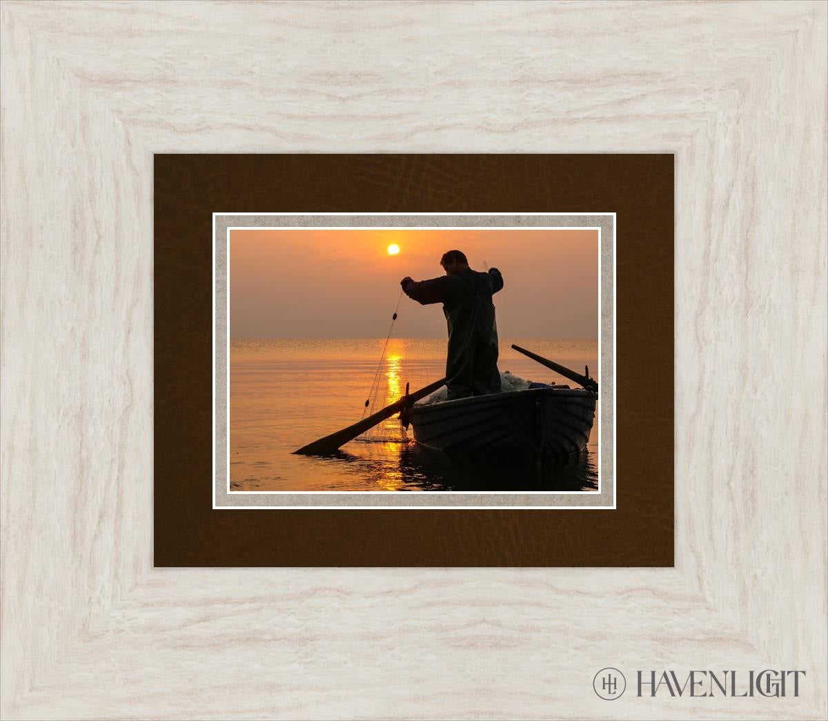Plate 9 - Fishers Of Men Series 4 Open Edition Print / 7 X 5 Ivory 15 1/2 13 Art