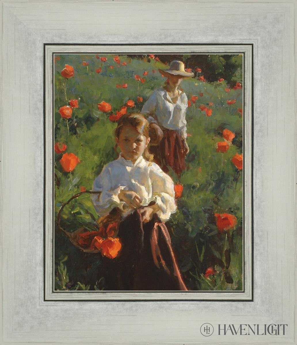 Poppies Open Edition Print / 8 X 10 Silver 12 1/4 14 Art