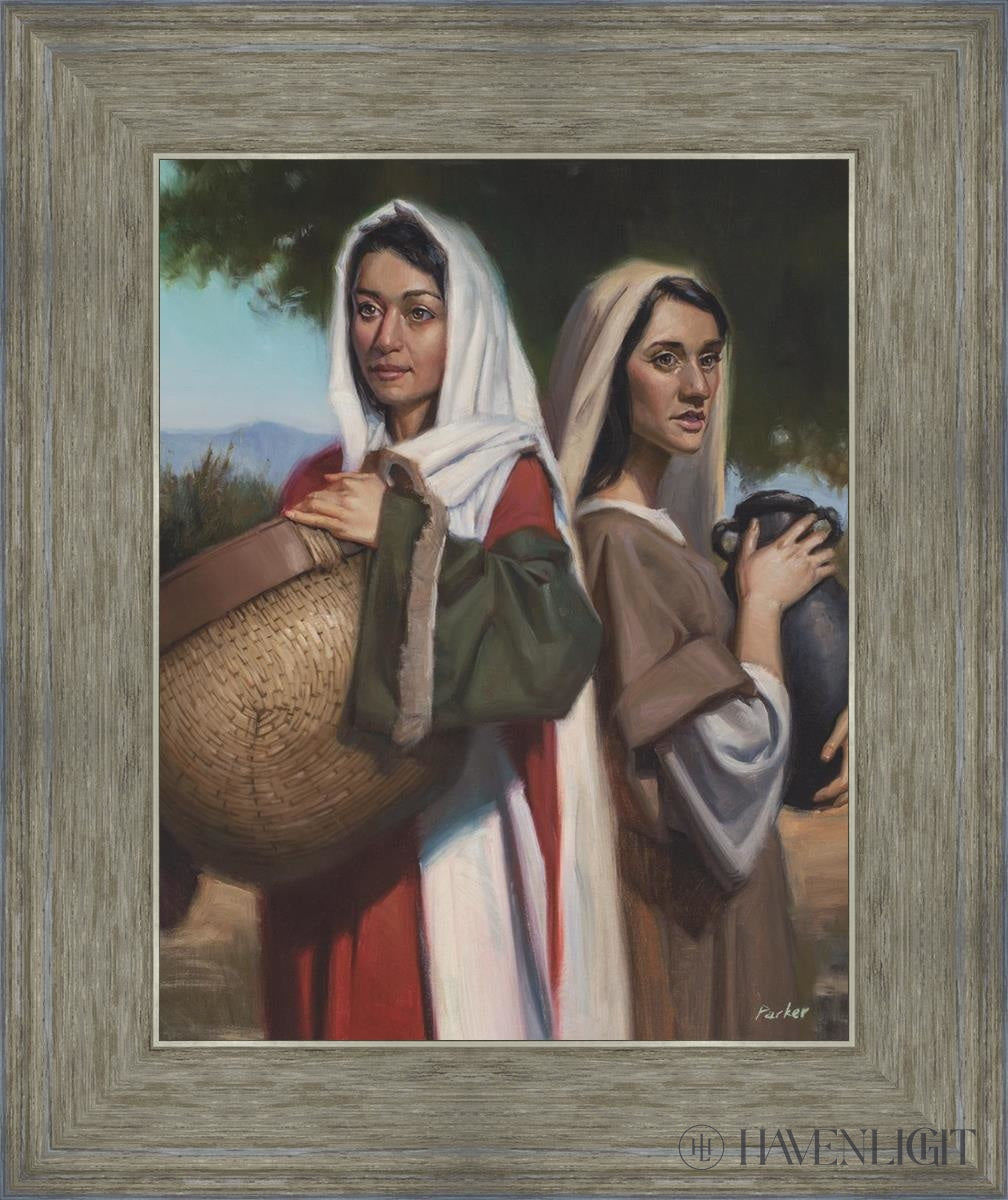 Rachel And Leah Open Edition Print / 11 X 14 Gray 15 3/4 18 Art