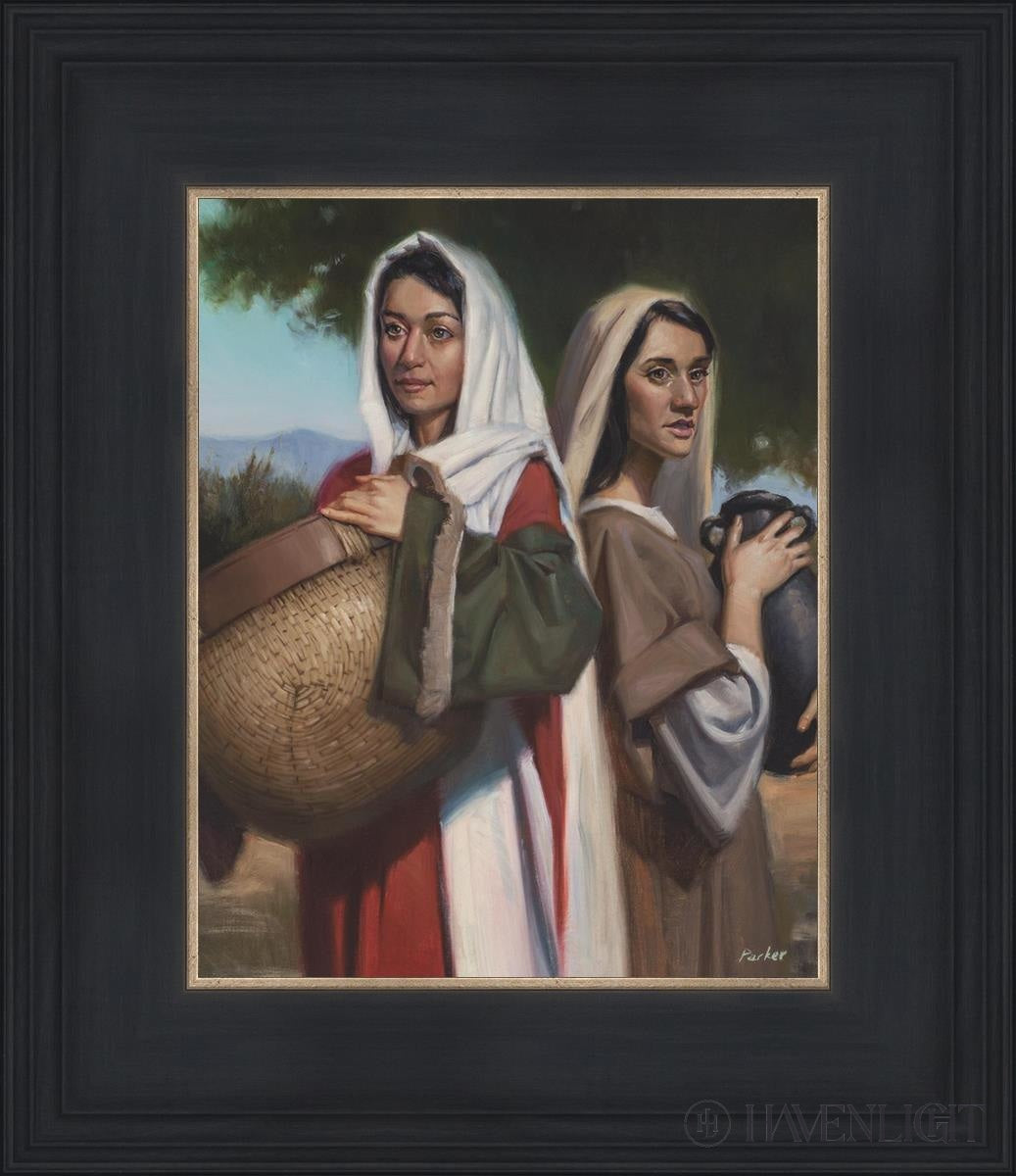 Rachel And Leah Open Edition Print / 8 X 10 Black 12 3/4 14 Art