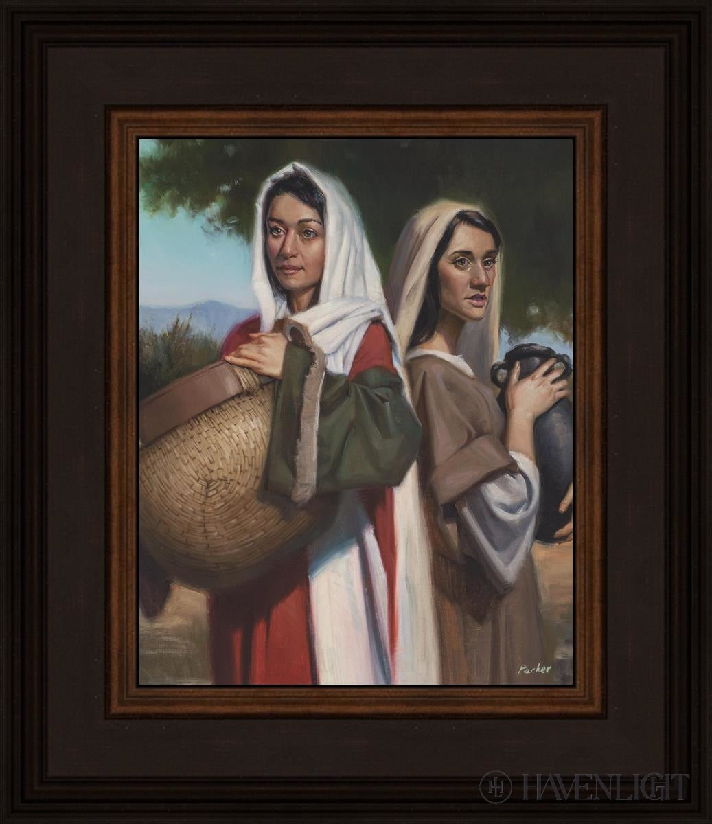 Rachel And Leah Open Edition Print / 8 X 10 Brown 12 3/4 14 Art