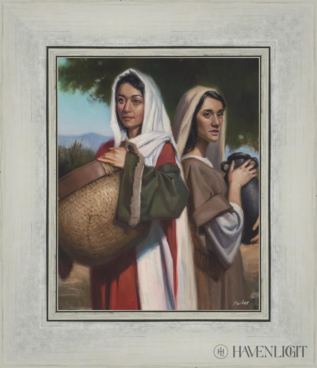 Rachel And Leah Open Edition Print / 8 X 10 Silver 12 1/4 14 Art