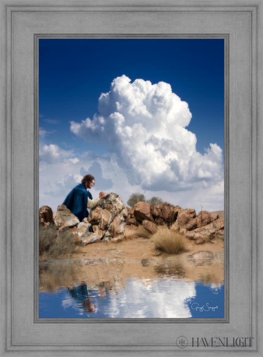 Reflections Of Christ Open Edition Canvas / 24 X 36 Gray 33 3/4 45 Art