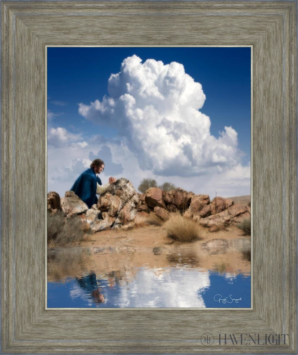 Reflections Of Christ Open Edition Print / 11 X 14 Gray 15 3/4 18 Art
