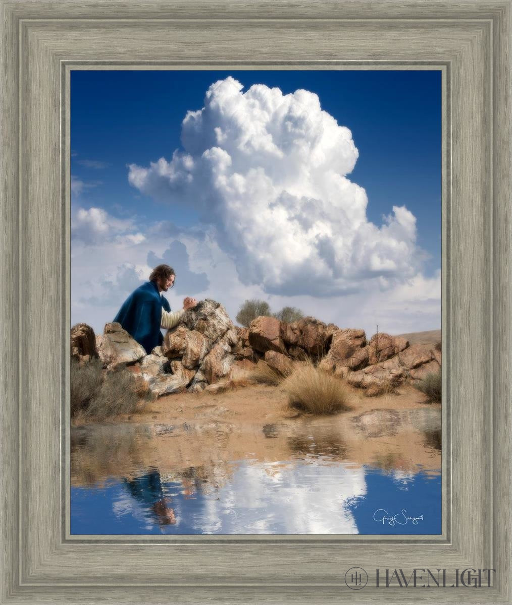 Reflections Of Christ Open Edition Print / 16 X 20 Gray 21 3/4 25 Art