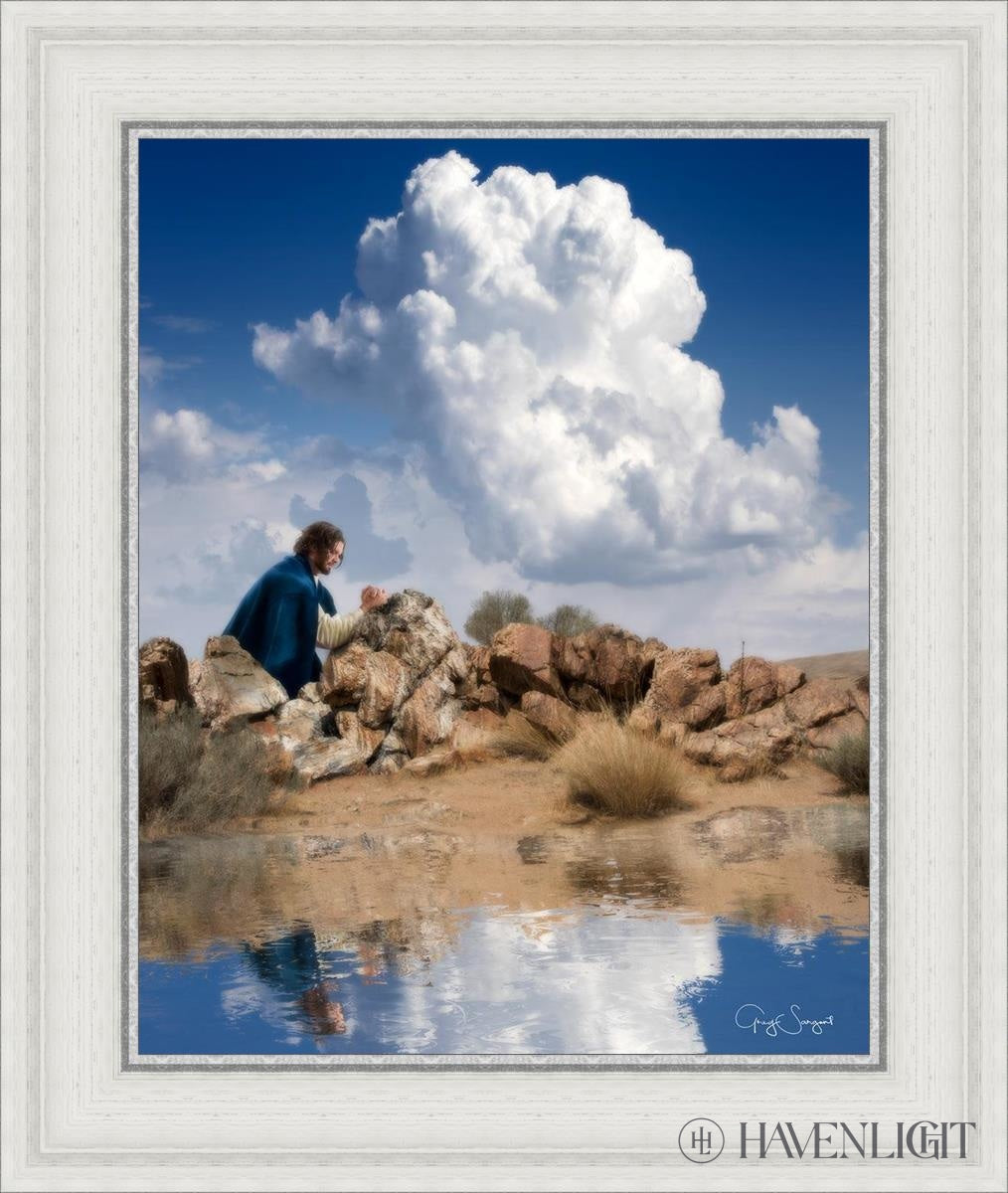 Reflections Of Christ Open Edition Print / 16 X 20 White 21 3/4 25 Art