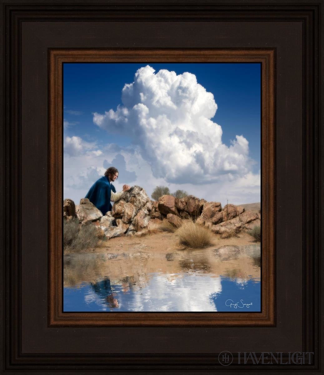 Reflections Of Christ Open Edition Print / 8 X 10 Brown 12 3/4 14 Art