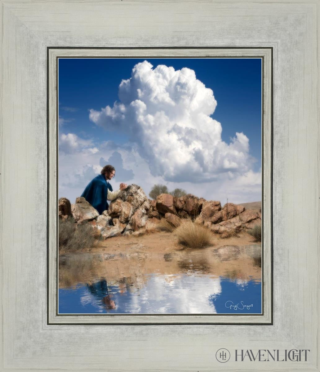 Reflections Of Christ Open Edition Print / 8 X 10 Silver 12 1/4 14 Art