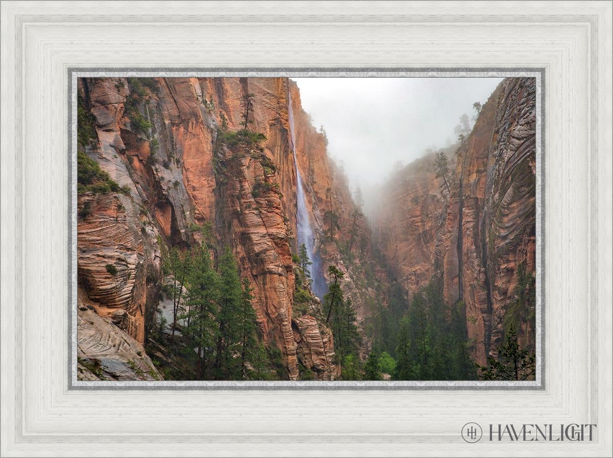 Refrigerator Canyon Waterfall Zion National Park Utah Open Edition Canvas / 18 X 12 White 23 3/4 17