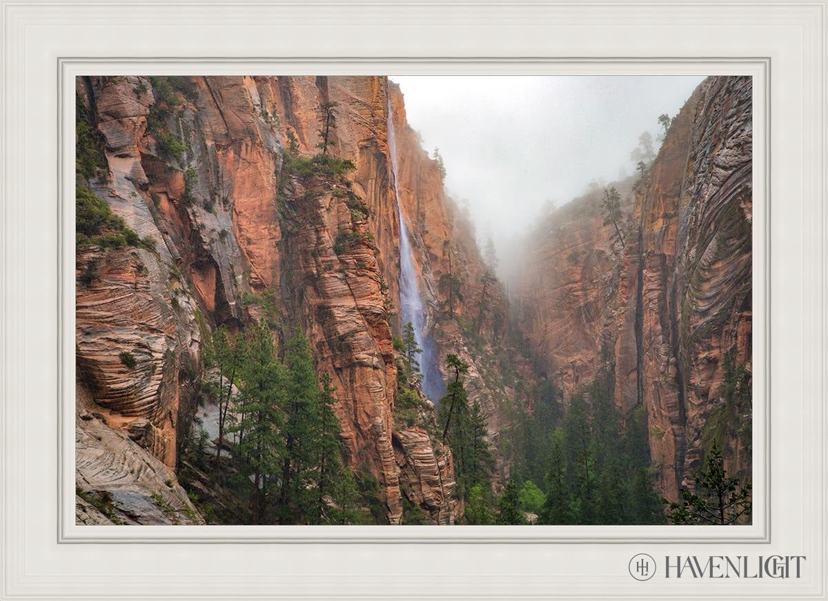 Refrigerator Canyon Waterfall Zion National Park Utah Open Edition Canvas / 36 X 24 White 43 3/4 31