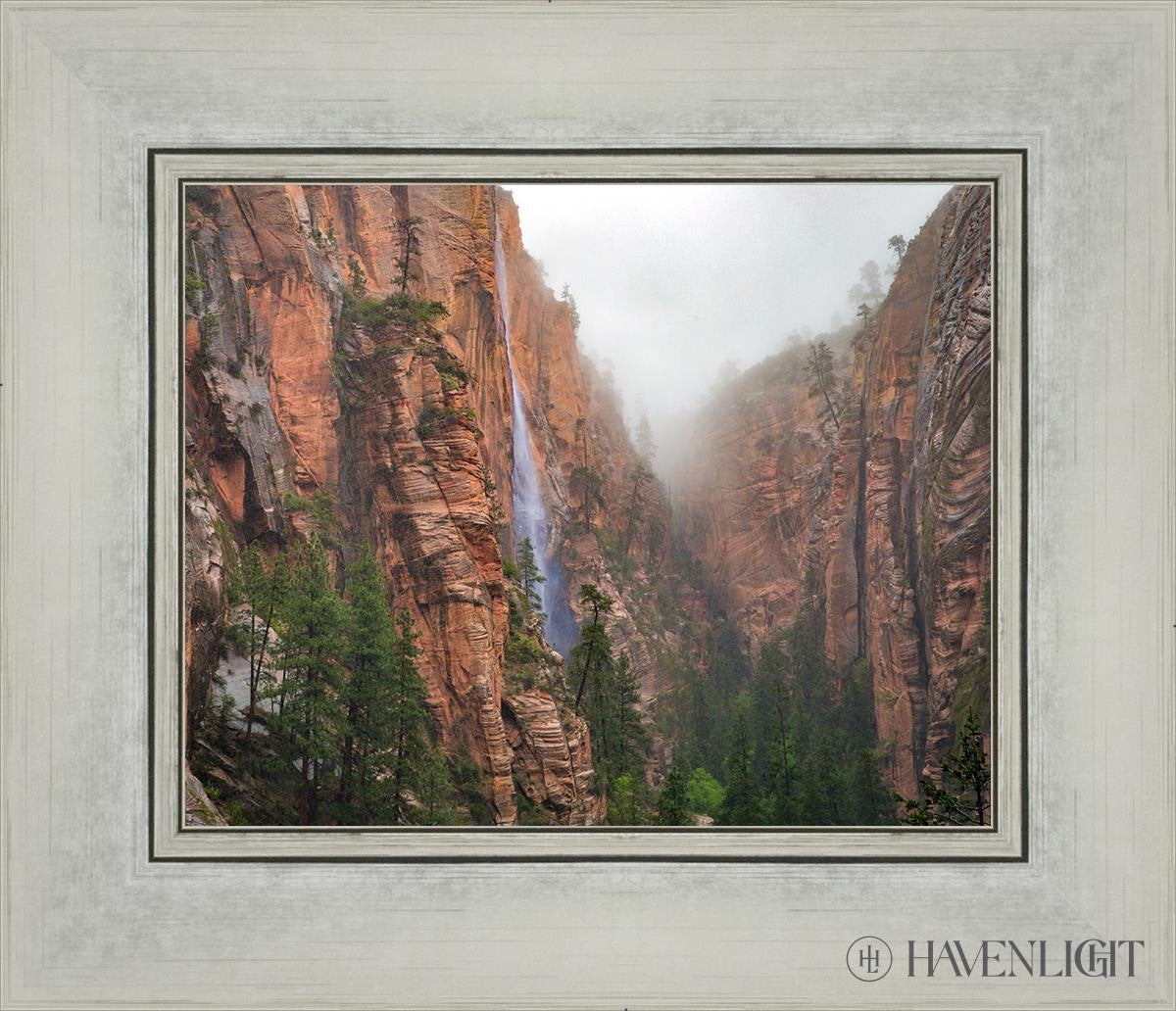 Refrigerator Canyon Waterfall Zion National Park Utah Open Edition Print / 10 X 8 Silver 14 1/4 12