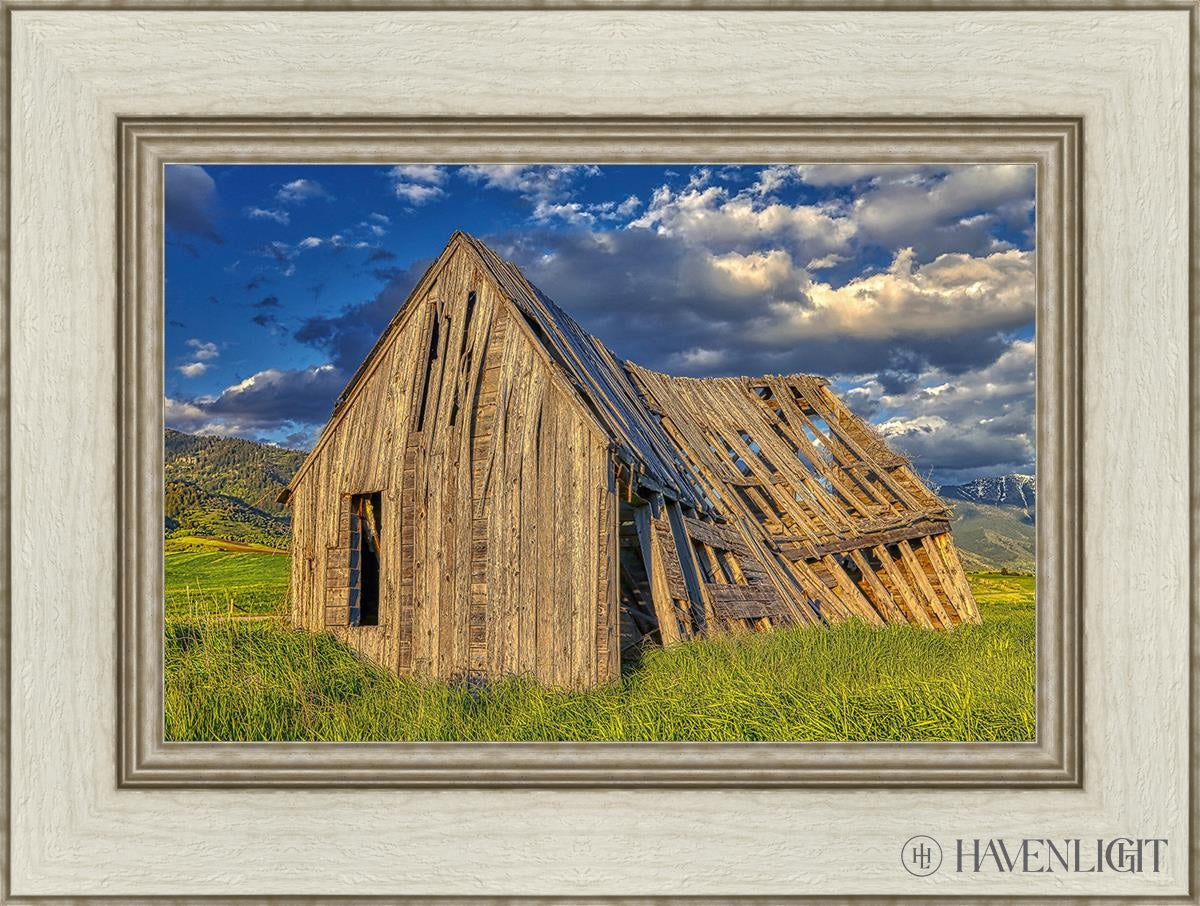 Rustic Barn Near Tetons Wyoming Open Edition Canvas / 18 X 12 Ivory 24 1/2 Art