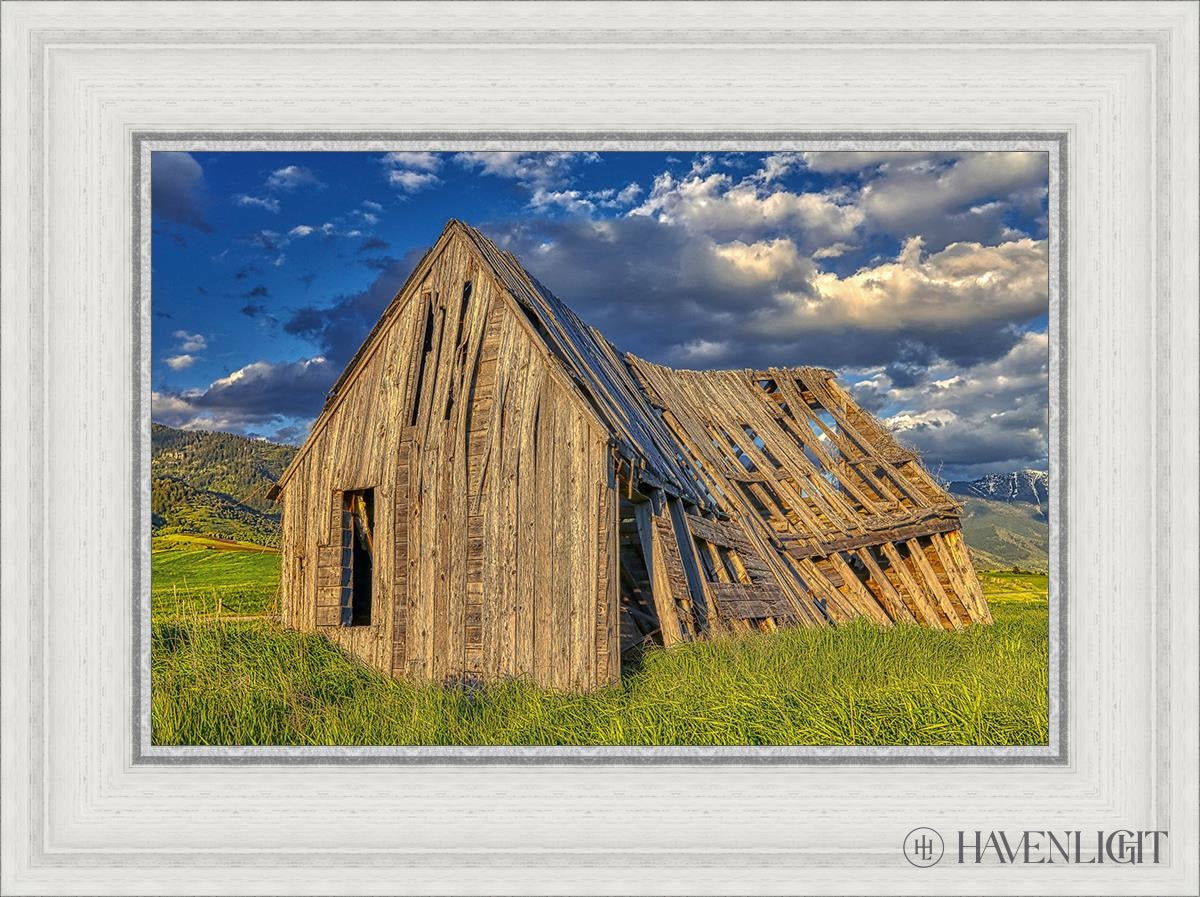 Rustic Barn Near Tetons Wyoming Open Edition Canvas / 18 X 12 White 23 3/4 17 Art
