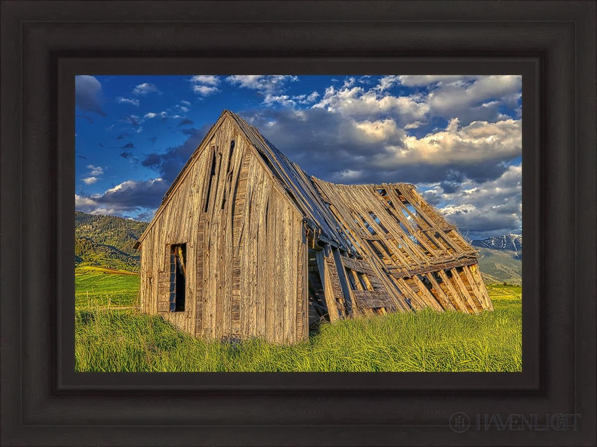 Rustic Barn Near Tetons Wyoming Open Edition Canvas / 24 X 16 Brown 31 3/4 23 Art