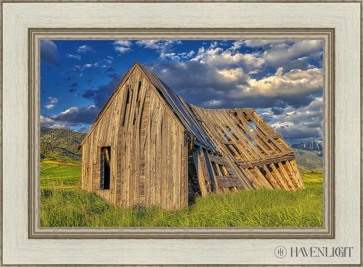 Rustic Barn Near Tetons Wyoming Open Edition Canvas / 24 X 16 Ivory 30 1/2 22 Art